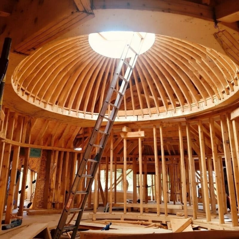 Bulkhead framing around HVAC ductwork