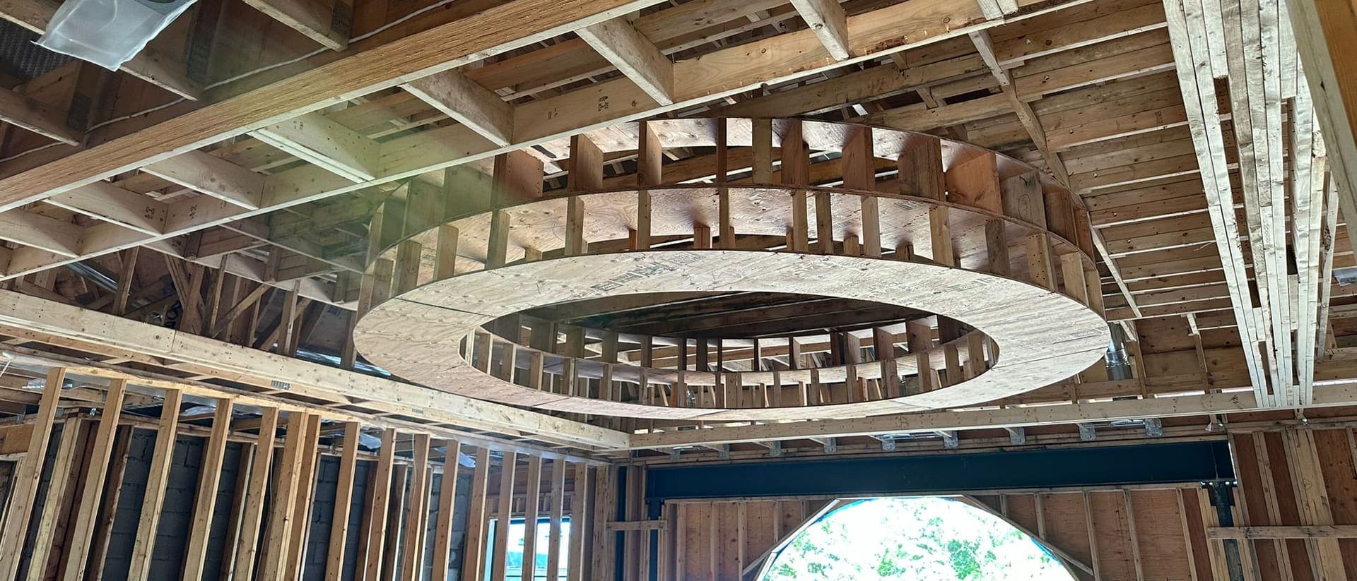 Kitchen cabinet blocking installed in walls