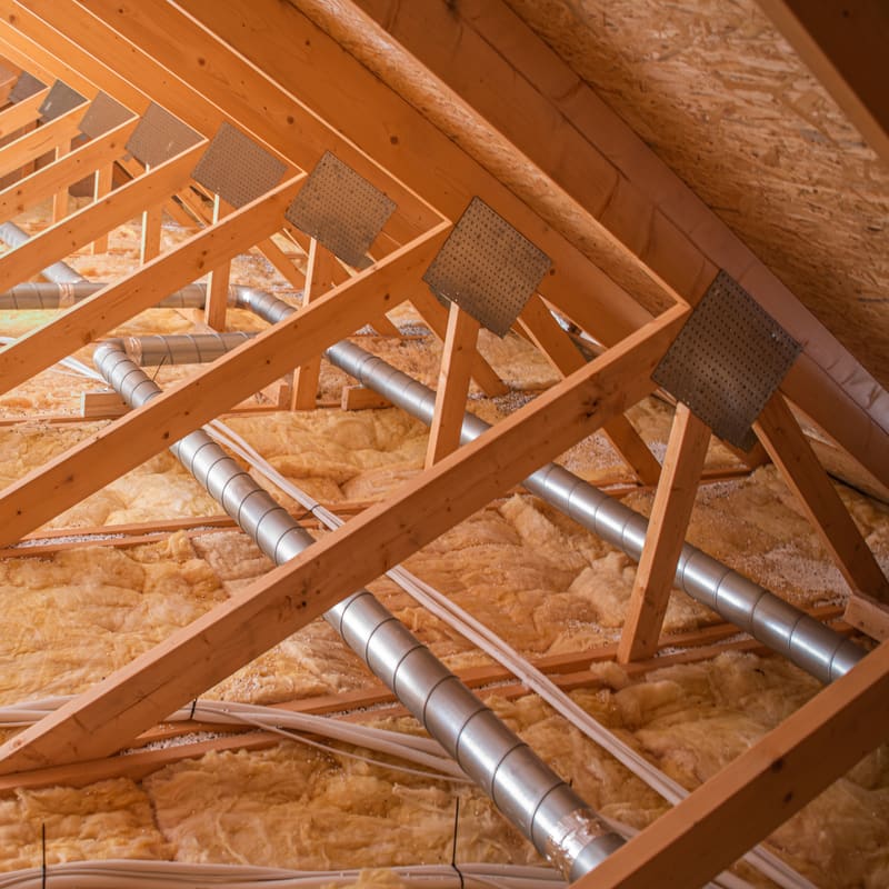 Attic insulation depth markers