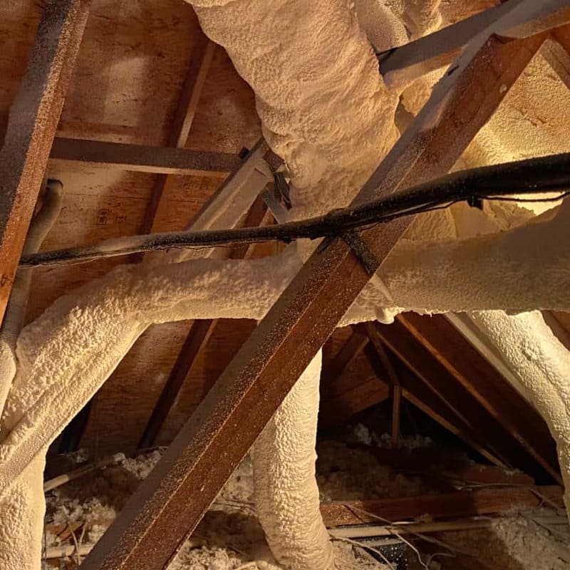 Insulated ductwork in attic space