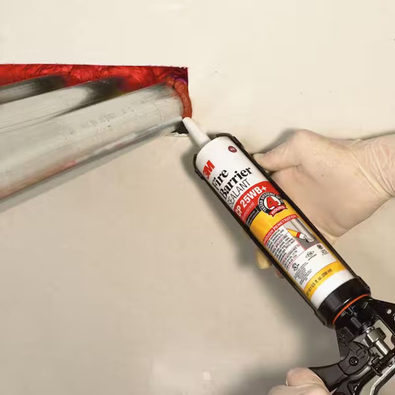 Electrical penetration with firestop putty