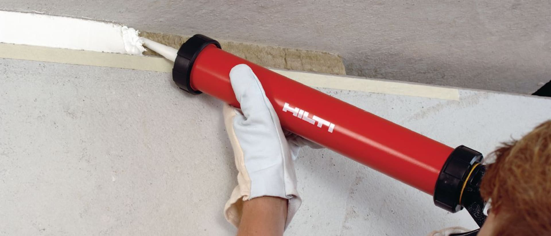 Multiple penetrations firestopped in fire-rated wall