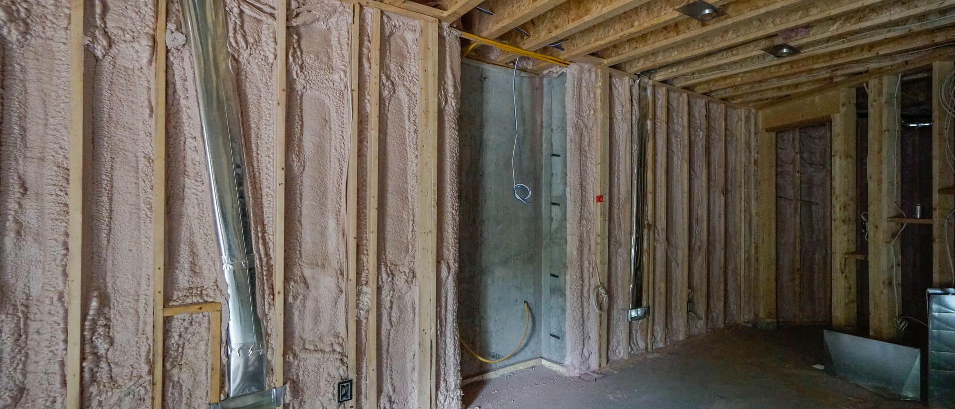 Spray foam on garage ceiling below living space